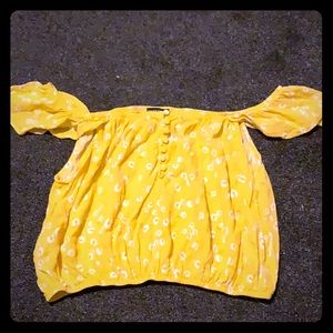 Forever21 off shoulder crop top.